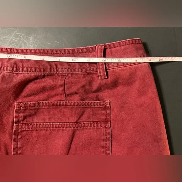 Vintage Old Navy Women’s Size 16 Red Pants Low Rise Wide Leg - Picture 5 of 15
